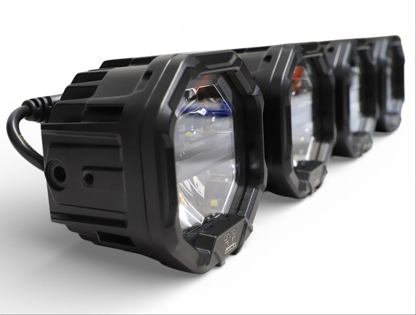 5 Light U-Con Interlocking Off Road LED Pod With Amber or White DRL Running Light