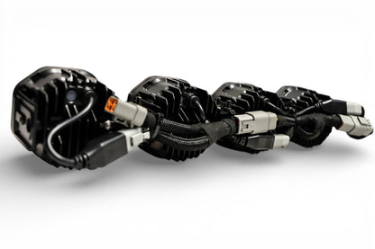 9 Light U-Con Interlocking Off Road LED Pod With Amber or White DRL Running Light