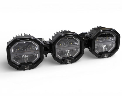 3 Light U-Con Interlocking Off Road LED Pod With Amber or White DRL Running Light