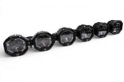 6 Light U-Con Interlocking Off Road LED Pod With Amber or White DRL Running Light